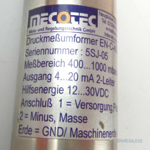 Mecotec Druckmeßumformer EN-C-400/1000 A 400...1000 mbar a GEB