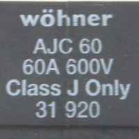 Wöhner Sicherungshalter AJC 60 60A/600V GEB