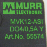 Murr elektronik Busmodul MVK12-ASI DO4/0,5A Y 55574 OVP