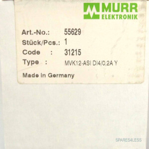 Murr elektronik Modul MVK12-ASI DI4/0,2A Y 55629 SIE