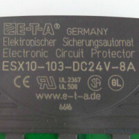 E-T-A Elektronischer Sicherungsautomat ESX10-103-DC24V-8A OVP