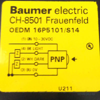 Baumer electric Emfänger f. Lichtschranke OEDM16P5101/S14 NOV