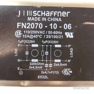 Schaffner Netzfilter FN2070-10-06 110/250V 50/60Hz NOV