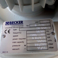Becker Seitenkanalverdichter SV 1.50/3 +100/100mbar -95/95mbar NOV