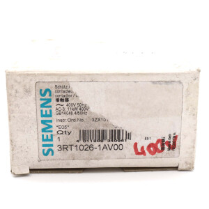 Siemens Schütz 3RT1026-1AV00 400V/50Hz 440V/60Hz OVP