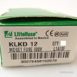 Littelfuse Feinsicherung KLKD 12 600V/12A (8Stk.) OVP