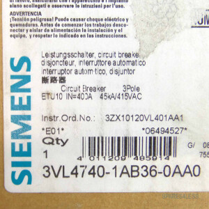 Siemens Leistungsschalter 3VL4740-1AB36-0AA0 OVP