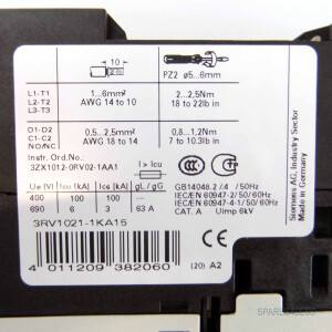 Siemens Leistungsschalter 3RV1021-1KA15 OVP