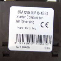 Siemens Wendekombination 3RA1225-0JR16-4BB4 OVP