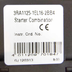 Siemens Starterkombination 3RA1125-1EL16-2BB4 OVP