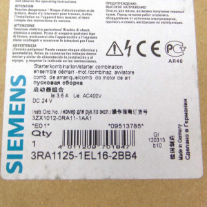 Siemens Starterkombination 3RA1125-1EL16-2BB4 OVP