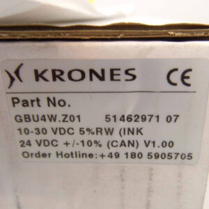 Krones Absolut- und Inkrementalgeber GBU4W.Z01 5146297107 OVP