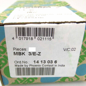 Phoenix Contact Mini-Durchgangsklemme MBK 3/E-Z 1413036 (40Stk.) OVP