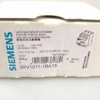 Siemens Leistungsschalter 3RV1011-1BA15 #K2 OVP