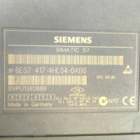 1 Paar Siemens Simatic S7-400H 6ES7 417-4HL04-0AB0 V4.0.6 GEB