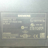 1 Paar Siemens Simatic S7-400H 6ES7 417-4HL04-0AB0 V4.0.10 GEB