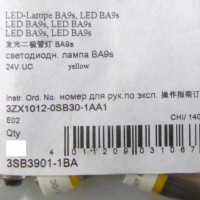Siemens LED-Lampe 3SB3901-1BA (6Stk.) gelb OVP
