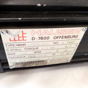 Hauser Servomotor HBMR 115E6-64S GEB