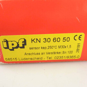 ipf electronic Kapazitiv Sensor KN306050 OVP