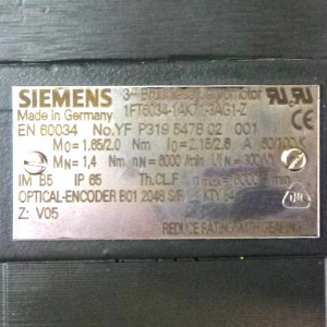 Siemens Synchronservomotor 1FT6034-1AK71-3AG1-Z GEB