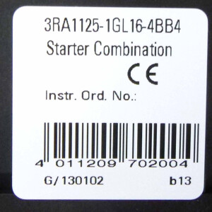 Siemens Starterkombination 3RA1125-1GL16-4BB4 OVP