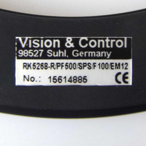 Vision & Control Ringbeleuchtung RK5268-R/ PF500/SPS/F100/EM12 OVP