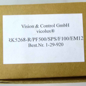 Vision & Control Ringbeleuchtung RK5268-R/ PF500/SPS/F100/EM12 OVP