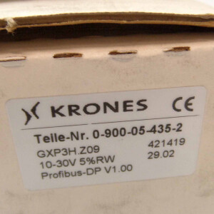 Krones Absolutwertdrehgeber GXP3H.Z09 0-900-05-435-2 OVP