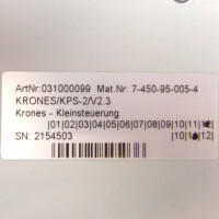 Krones Kleinsteuerung KRONES/KPS-2/V2.3 031000099 7-450-95-005-4 NOV
