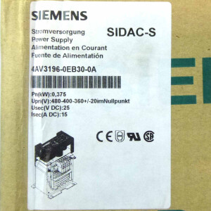 Siemens SIDAC-S 4AV3196-0EB30-0A OVP