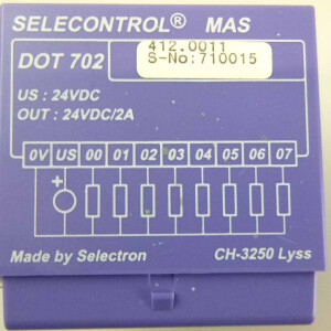 Selectron Selecontrol Digital Output Module DOT 702 GEB