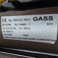 Gass Drossel BV 31769 SKD 0,2 / 100-3 GEB
