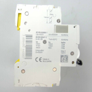 Schneider Electric Miniatur-Leistungsschalter A9F03410 iC60N B10A NOV