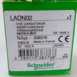 Schneider Electric Hilfskontaktblock LADN02 038376 OVP