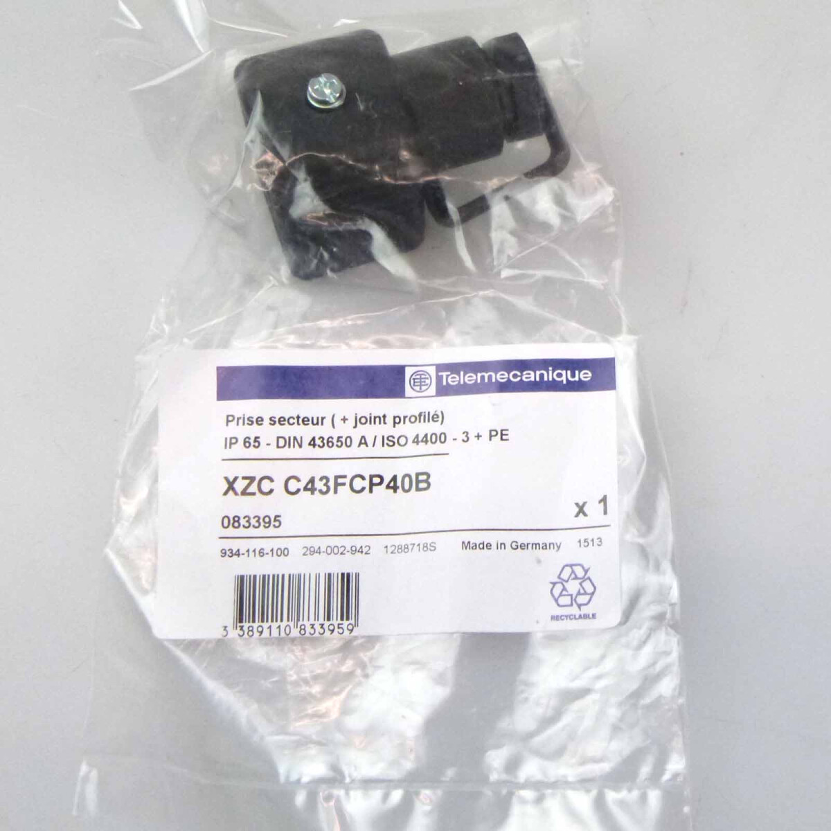 Telemecanique Steckverbinder XZC C43FCP40B 083395 OVP
