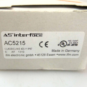 ifm AS-Interface Modul AC5215 Classicline 4DI-Y IP67 OVP