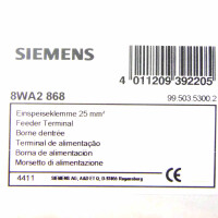 Siemens Einspeiseklemmen 8WA2 868 (20Stk.) OVP