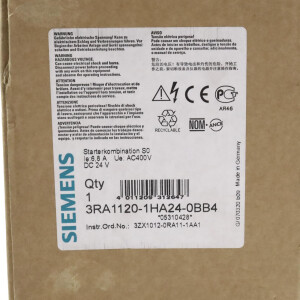 Siemens Starterkombination 3RA1120-1HA24-0BB4 OVP
