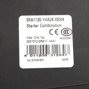 Siemens Starterkombination 3RA1120-1HA24-0BB4 OVP
