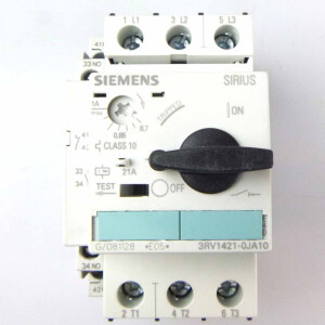 Siemens Leistungsschalter 3RV1421-0JA10 + 3RV1901-1A OVP