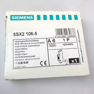 Siemens Leitungsschutzschalter 5SX2106-5 OVP