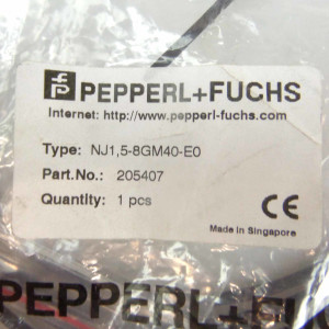 Pepperl+Fuchs Näherungsschalter NJ1,5-8GM40-E0 205407 OVP