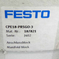 Festo Anschlussblock CPE18-PRSGO-3 187821 OVP