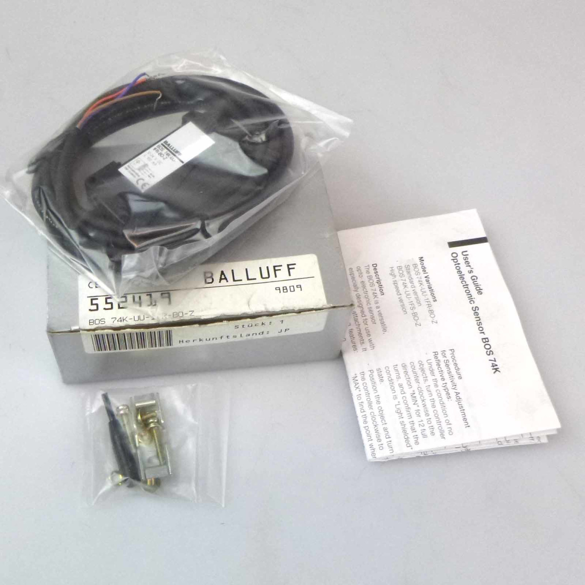 Balluff Optosensor BOS 74K-UU-1FR-BO-Z OVP