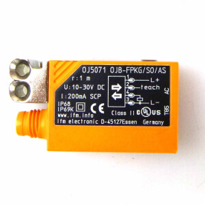 ifm Fotoelektrischer Sensor 0J5022 0JB-FPKG/S0/AS NOV