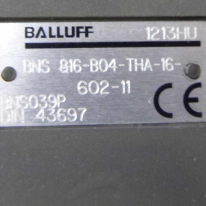 Balluff Nockenschalter BNS039P BNS 816-B04-THA-16-602-11 NOV