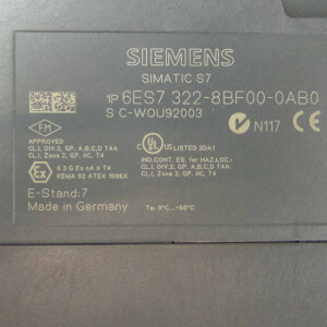 Simatic S7-300 SM322 6ES7 322-8BF00-0AB0 E-Stand:07 GEB