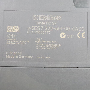 Simatic S7-300 SM322 6ES7 322-5HF00-0AB0 E-Stand:05 GEB
