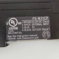 Keyence Lichtleiter-Messverstärker FS-N11CP + FU-E40 NOV