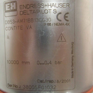 Endress+Hauser Deltapilot S DB53-AM71BB13CG30 GEB